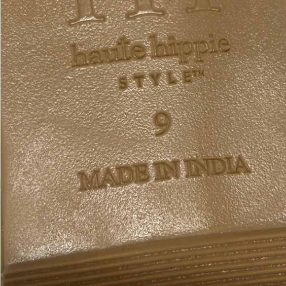 Hautie Hippie slide slip on shoe size 9 woven strap made in India - Picture 5 of 5